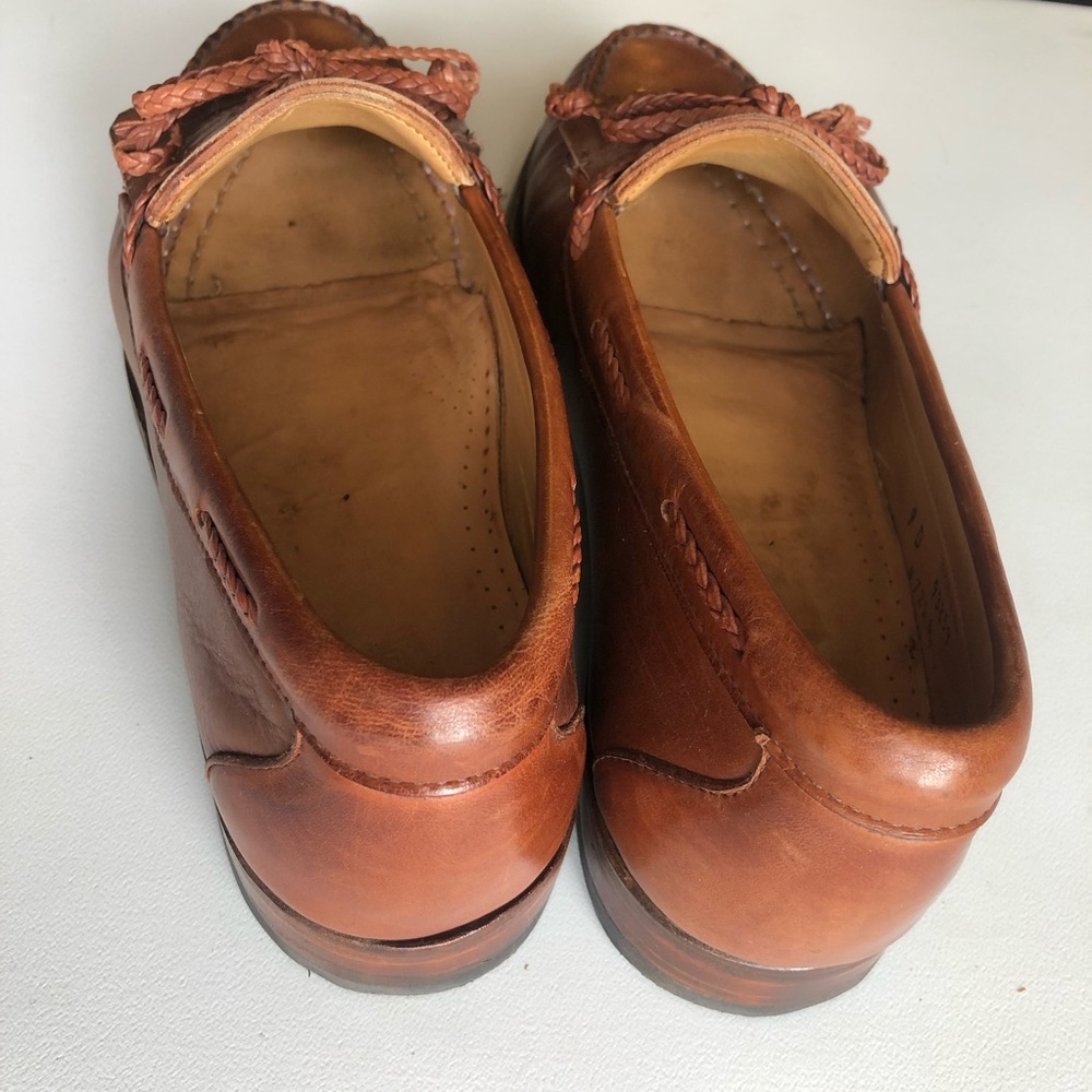 Allen Edmonds Woodstock Brown Cognac Penny Loafers - Picture 6 of 10